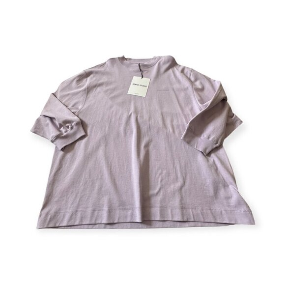 Stand Studio SANIA LS TEE, Lavender, Size S, New with tag - Picture 9 of 15